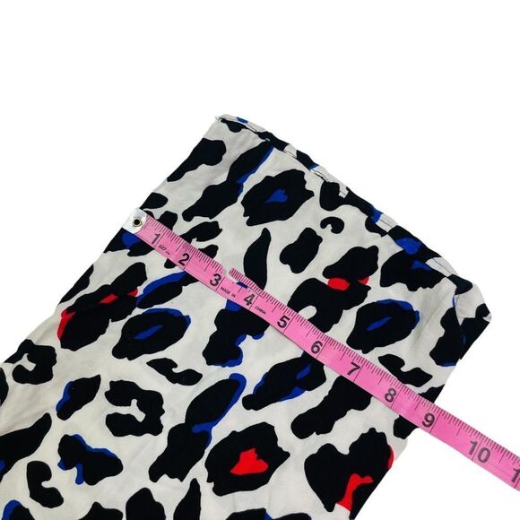 10/$25🦋 Charlotte Russe Black & White with Red & Blue Leopard Infinity Scarf - Picture 8 of 9